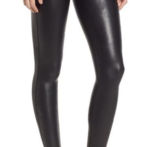 Spanx faux leather leggings large petite